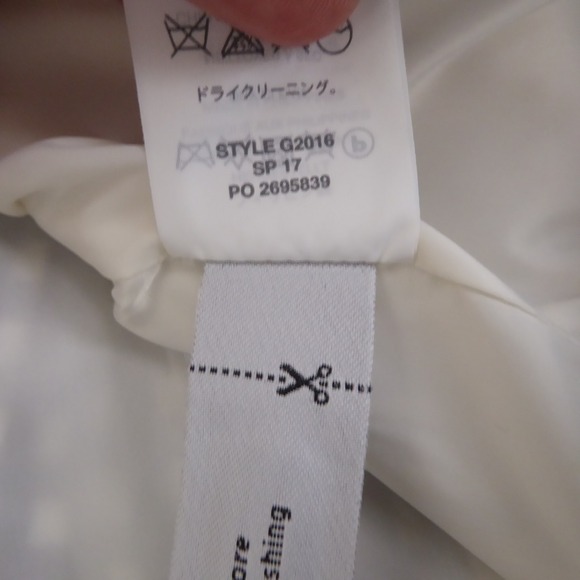 J Crew Puckered Gingham Blazer Jacket Navy Blue Lapel White Cotton Womens Size 4 - Picture 7 of 11